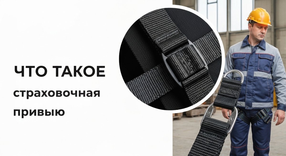 Крупный план страховочной привязи, детали крепления и пряжки